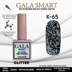 K65 Gala Smart Glitter Kalıcı Oje 10 ml