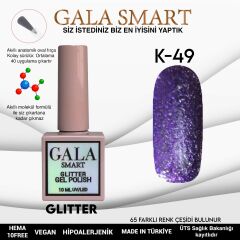 K49 Gala Smart Glitter Kalıcı Oje 10 ml