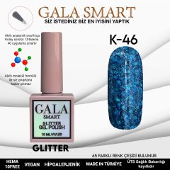 K46 Gala Smart Glitter Kalıcı Oje 10 ml