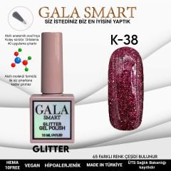 K38 Gala Smart Glitter Kalıcı Oje 10 ml