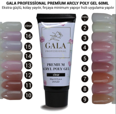 No: 16 Arcly Akril Poly Jel 60 ml Gala Premium