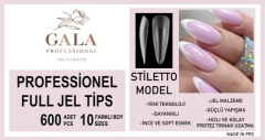 Tnl Professional Tnl Exxtra Gala Full Jel Tips 600 Lü Paket - Stiletto Model 10 Farklı Boy TNLEXXTRAJELTIPS