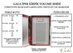 3D 0.10 C Mix Hazır Demet İpek Kirpik Gala