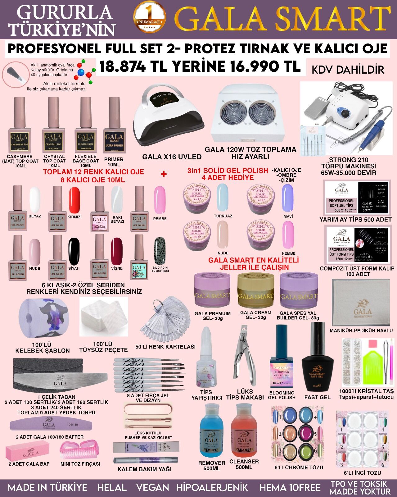 GALA SMART PROFESYONEL FULL SET 2