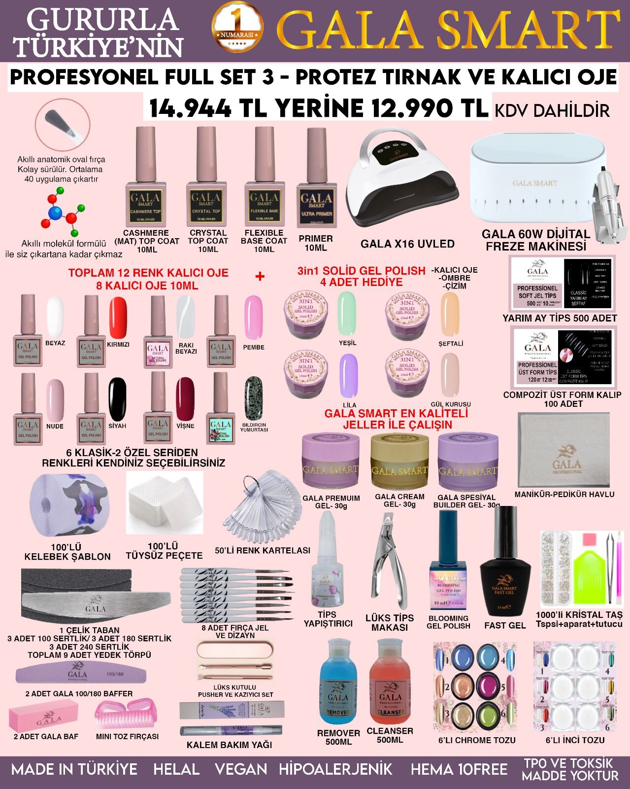 GALA SMART PROFESYONEL FULL SET 3