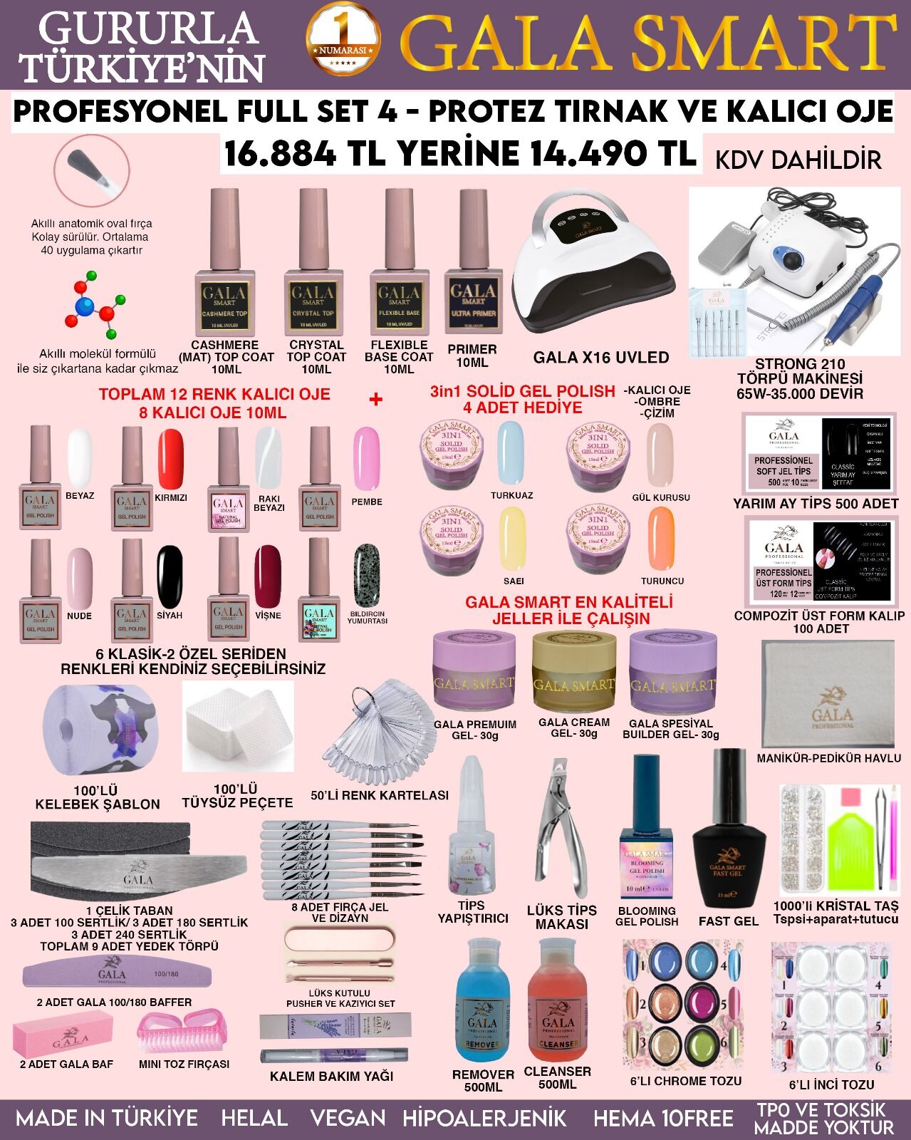 GALA SMART PROFESYONEL FULL SET 4