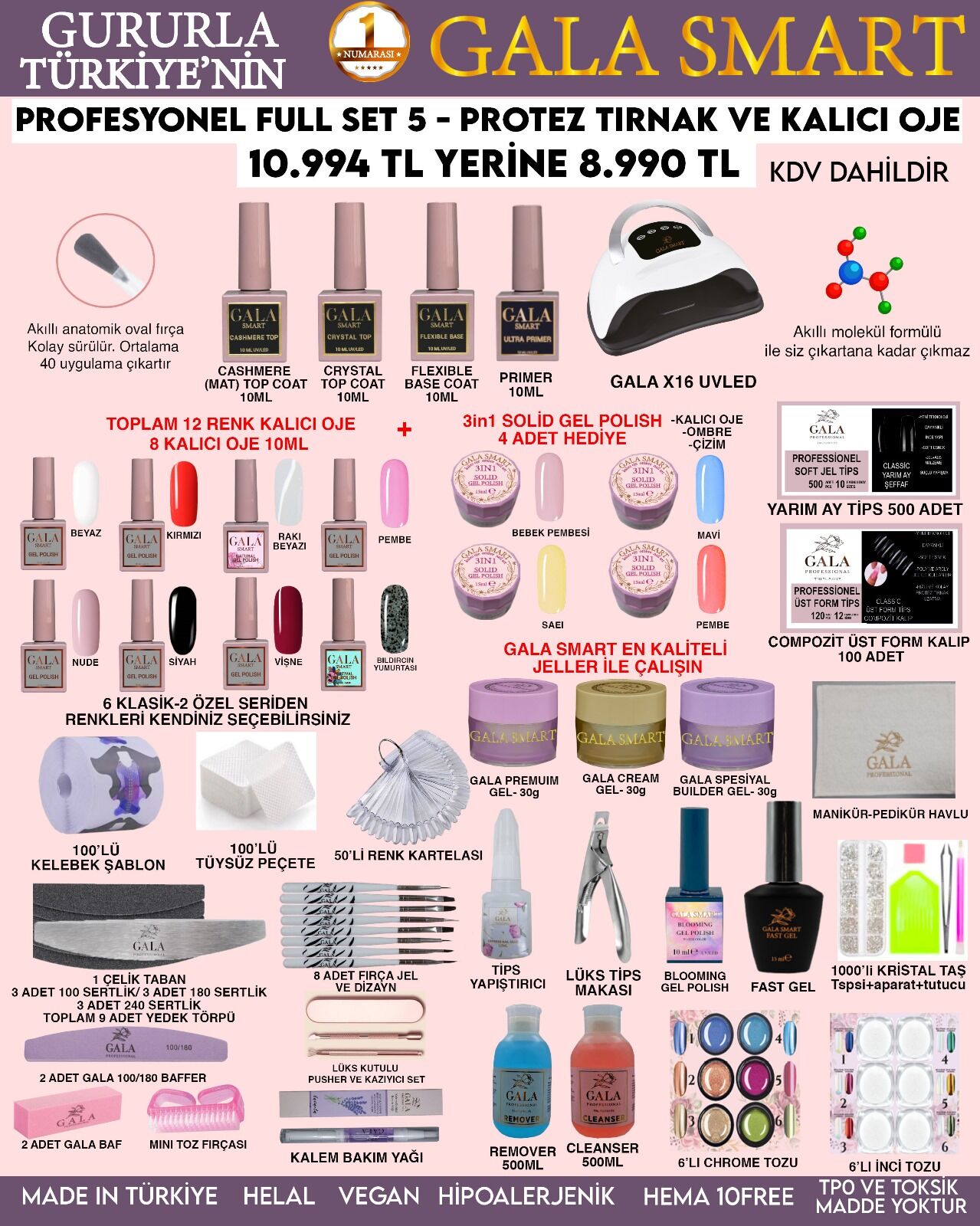 GALA SMART PROFESYONEL FULL SET 5